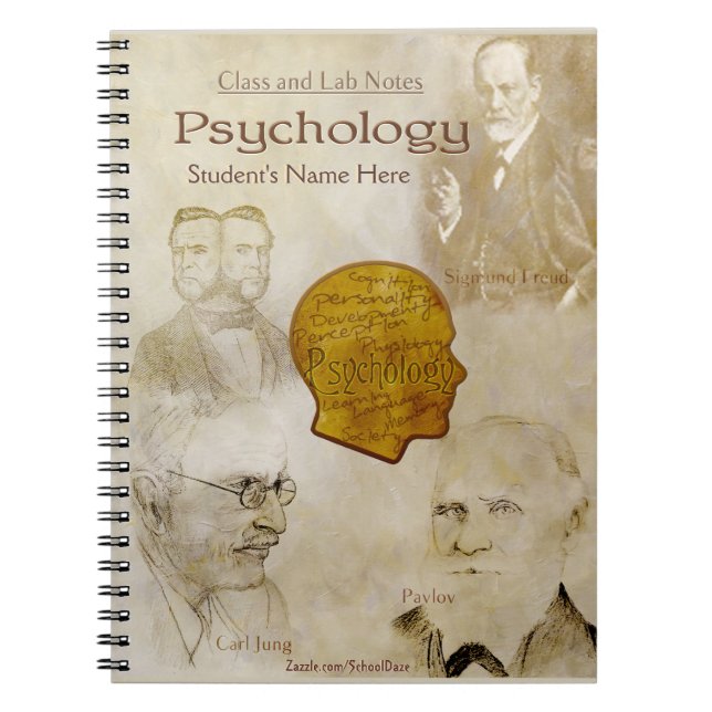 Class and Lab Notes - Psychology (Personalised) Notebook (Front)