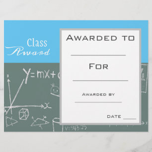 Class award Mathematics math student