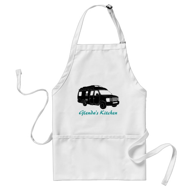 Class B Motorhome / Camper Van Silhouette Graphic Standard Apron (Front)