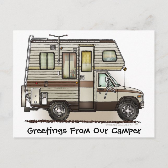 Class C Camper RV Post Cards (Front)