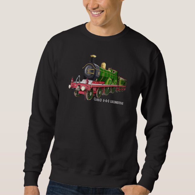 Class D 4 4 0 Locomotive Secr British Steam Train Sweatshirt (Front)