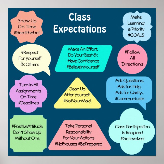 Class Expectations Poster (Front)