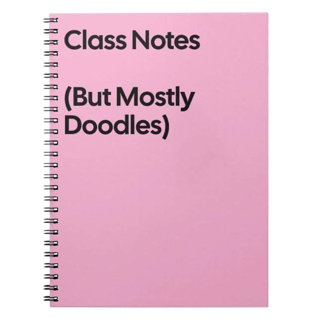 Class Notes Doodles Notebook (Front)