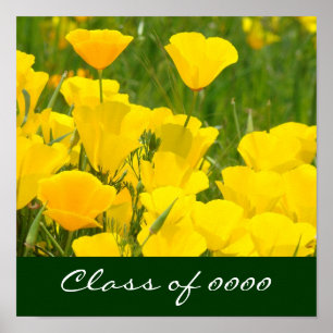 Class of 0000 poster prints School Poppy Flowers