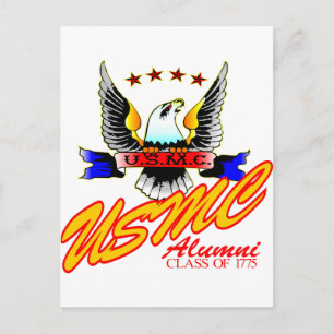 Class Of 1775 USMC Alumni Eagle Postcard