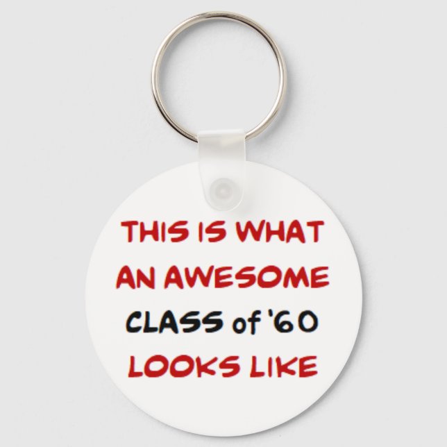 class of 1960, awesome key ring (Front)