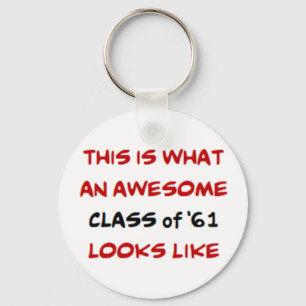 class of 1961, awesome key ring