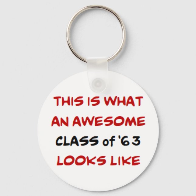 class of 1963, awesome key ring (Front)