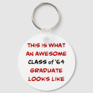 class of 1964 graduate, awesome key ring
