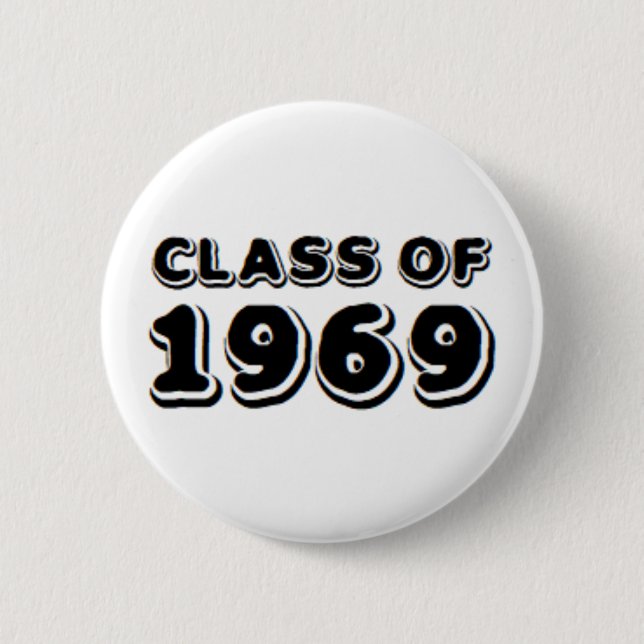 class of 1969 6 cm round badge (Front)