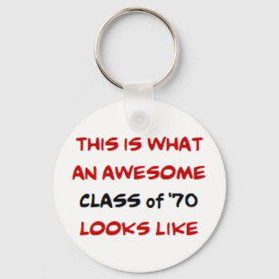 class of 1970, awesome key ring
