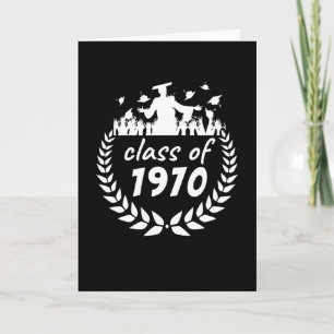 class of 1970 graduation or reunion design by year card