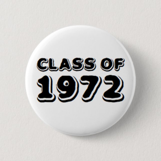 class of 1972 6 cm round badge (Front)