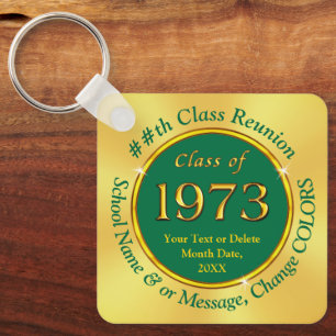 Class of 1973, gift ideas. Inexpensive, Reunion Key Ring