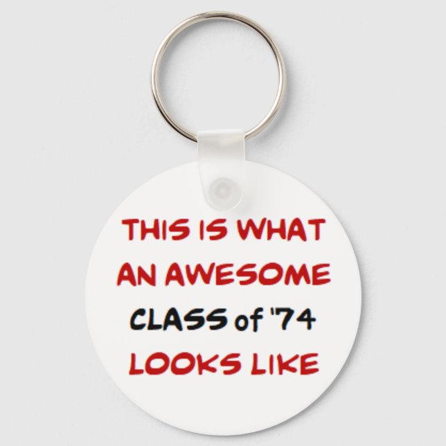 class of 1974, awesome key ring (Front)