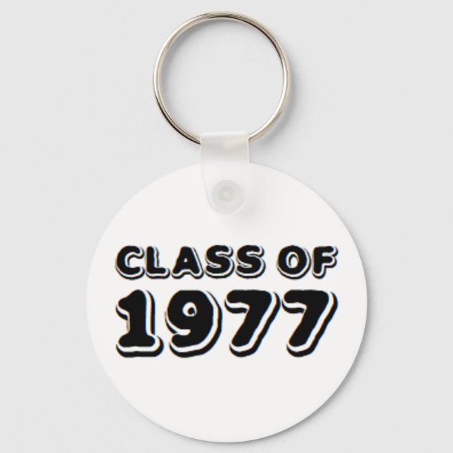 class of 1977 key ring (Front)
