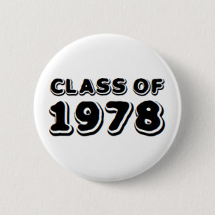 class of 1978 6 cm round badge