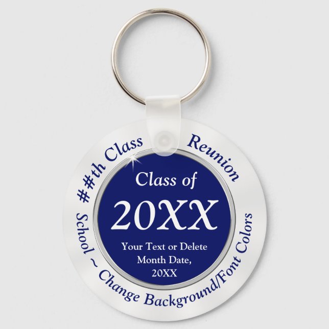 Class of 1978 Personalised Class Reunion Ideas Key Ring (Front)