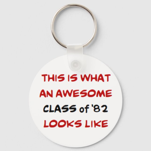 class of 1982, awesome key ring (Front)