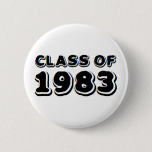 class of 1983 6 cm round badge