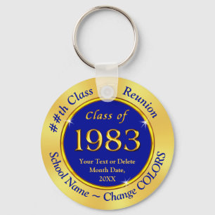 Class of 1983, Blue and Gold Party Favours,  Key Ring