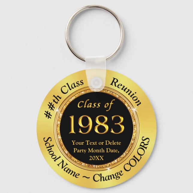 Class of 1983, Cheap, Class Reunion Souvenirs Key Ring (Front)