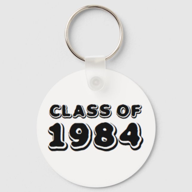 class of 1984 key ring (Front)