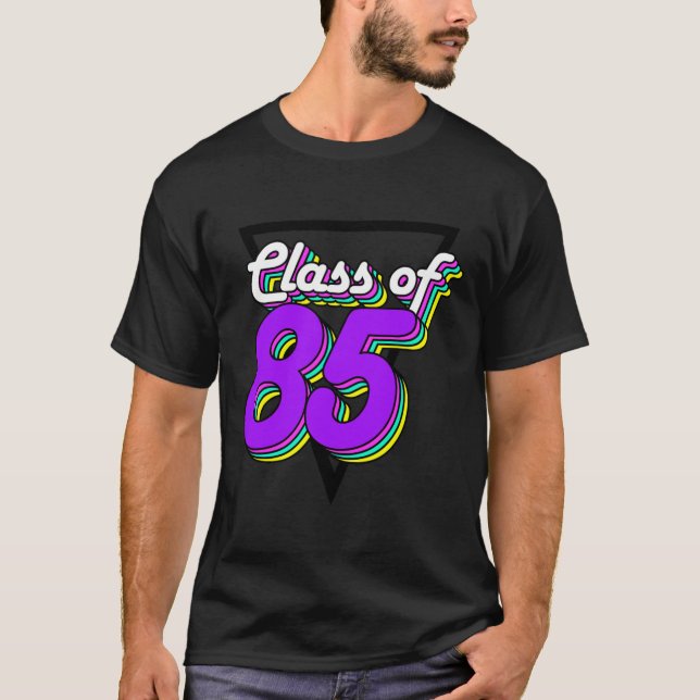 Class of 1985 High School Reunion 85 34 Year Gift T-Shirt (Front)