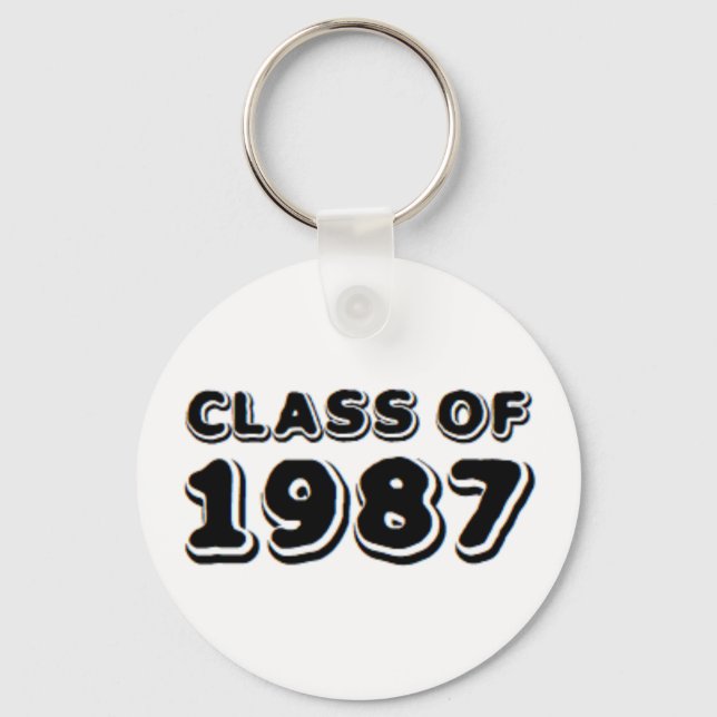 class of 1987 key ring (Front)