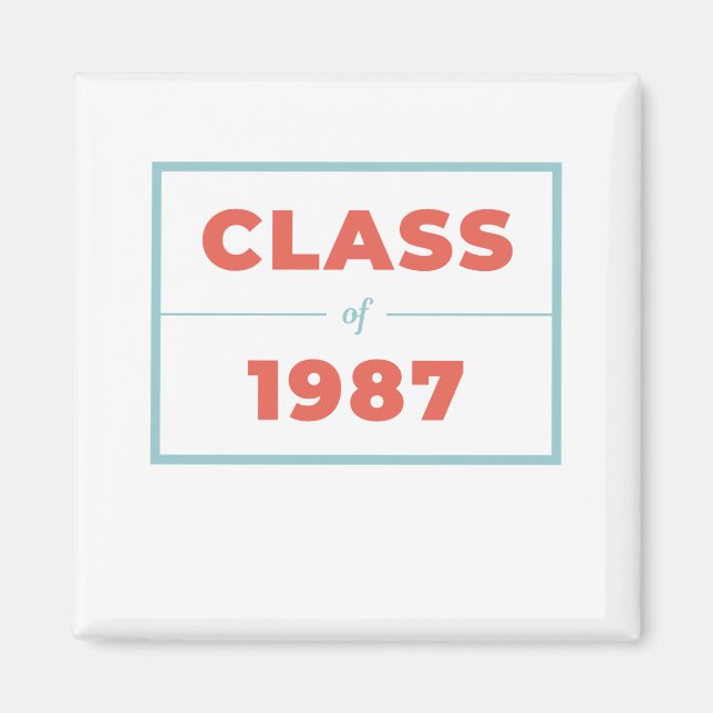 Class of 1987 magnet (Front)