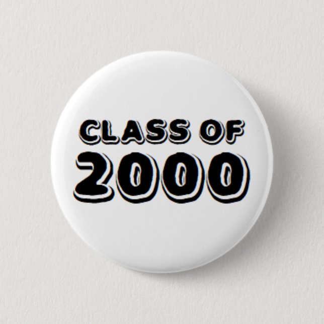 class of 2000 6 cm round badge (Front)