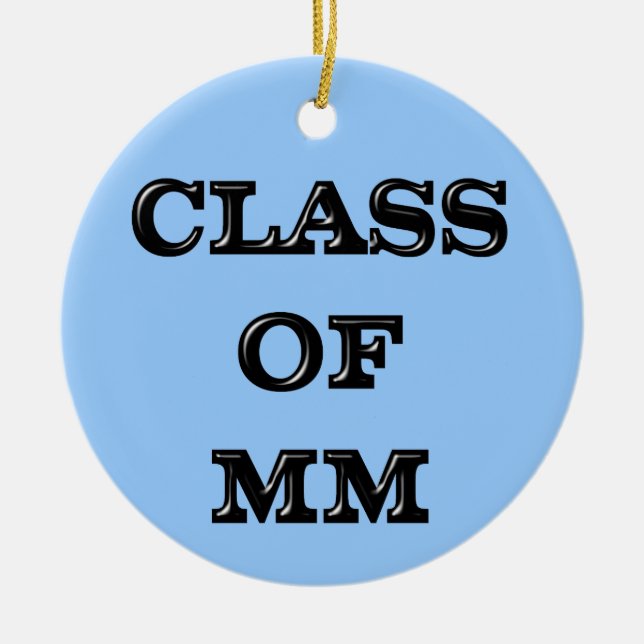 Class of 2000 ceramic tree decoration (Front)