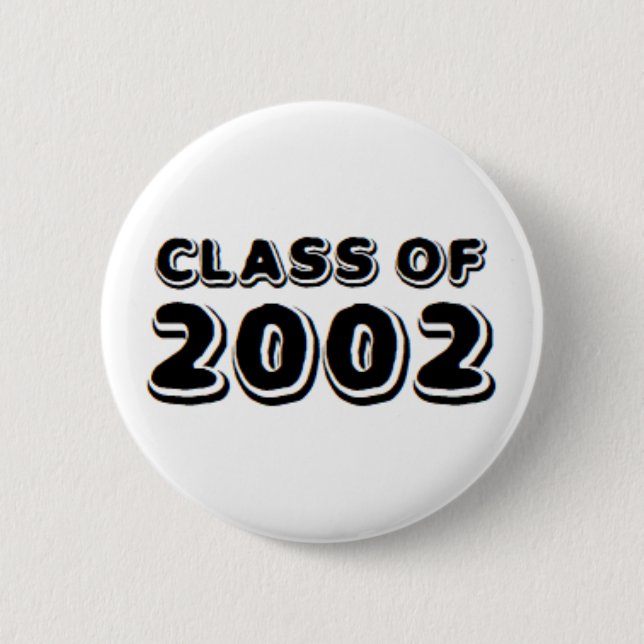 class of 2002 6 cm round badge (Front)