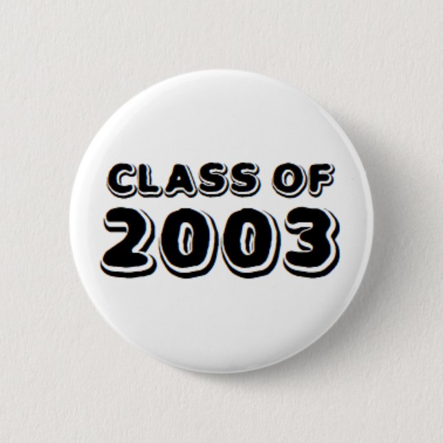 class of 2003 6 cm round badge (Front)