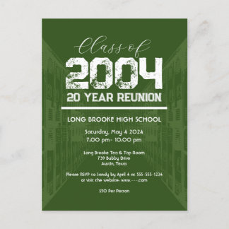 Class of 2004 20 Year High School Reunion 1 Event Postcard