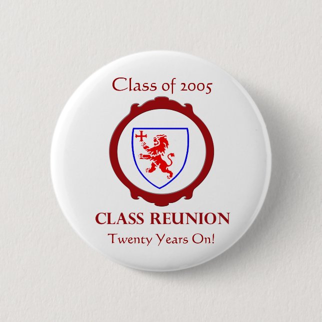 Class of 2005 Class Reunion Badge - Customisable (Front)