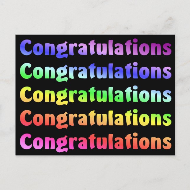 Class of 2007 Congratulations Postcard (Front)