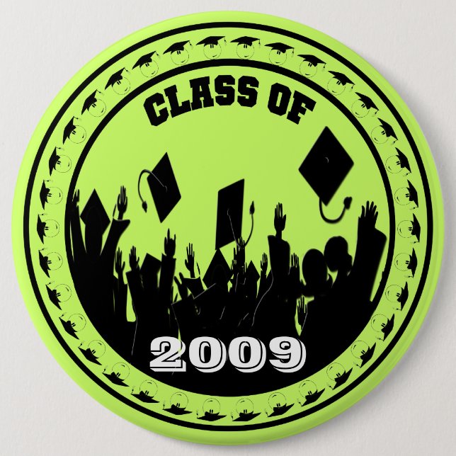 Class of 2009/2010 Choose Your School Colours 6 Cm Round Badge (Front)