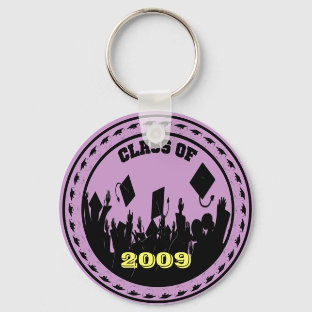 Class of 2009/2010 Choose Your School Colours Key Ring (Front)