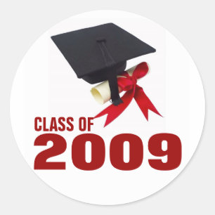 Class of 2009 classic round sticker