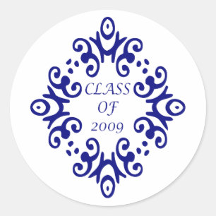 CLASS OF 2009 CLASSIC ROUND STICKER