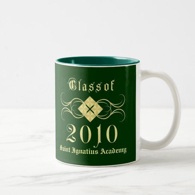 Class of 2010 - Elegant Graduation Gift Mugs (Right)