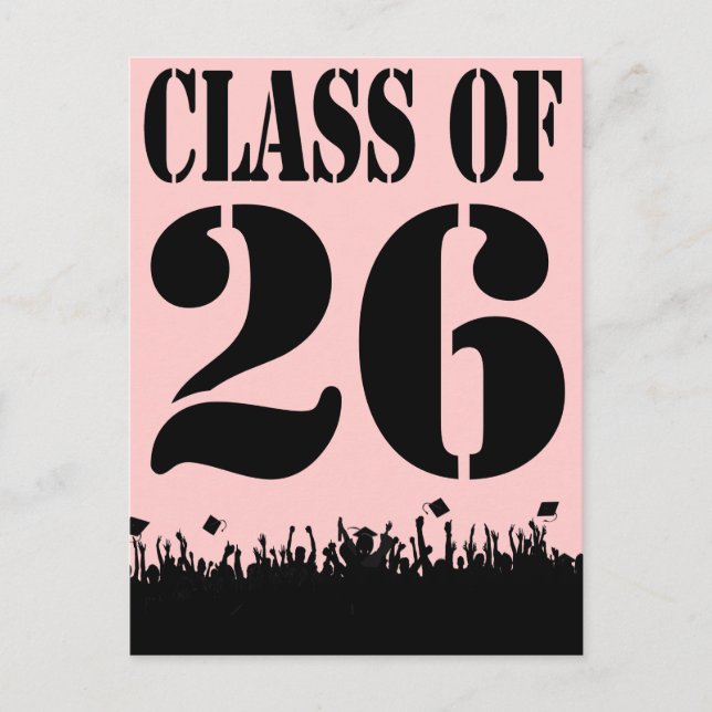 Class of 2010 Silhouettes Graduation Invitation Postcard (Front)