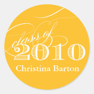 Class of 2010 Sticker- Customise it! Classic Round Sticker
