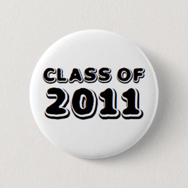 class of 2011 6 cm round badge (Front)