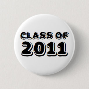 class of 2011 6 cm round badge