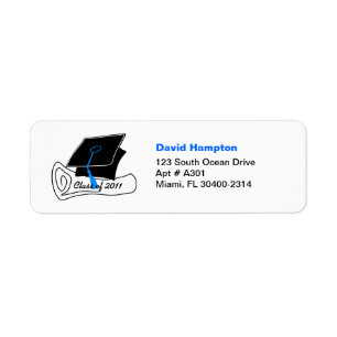 Class of 2011 Address Label Diploma 3 Return Address Label