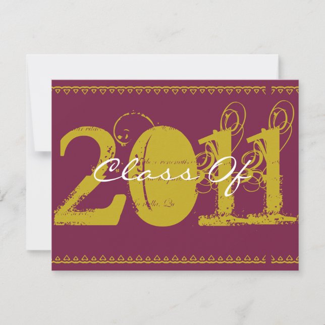 Class Of 2011 Graduation Invitation GM160 (Front)