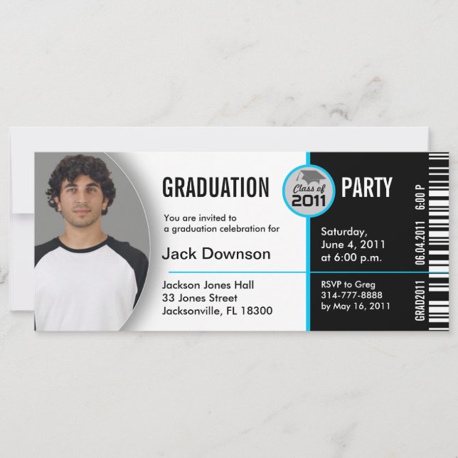 Class of 2011 Graduation Invitation TKT313 Ticket (Front)