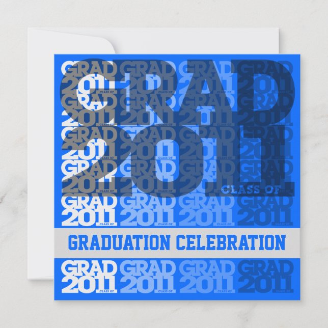 Class Of 2011 Graduation Party Invitation 03GG (Front)